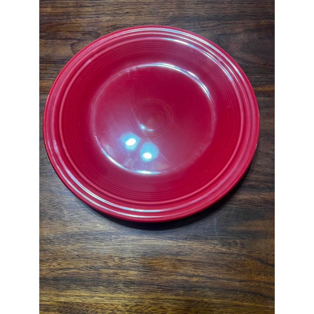 Fiesta Scarlet Red Dinner Plate‎ 10.5 Inch Homer Laughlin China Co Lead Free